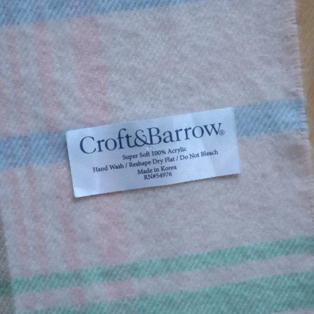 Croft & Barrow Plaid Scarf